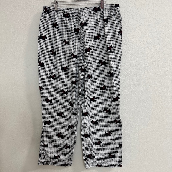Cotton Scotty Dog Flannel Pajama Pants - Picture 1 of 4